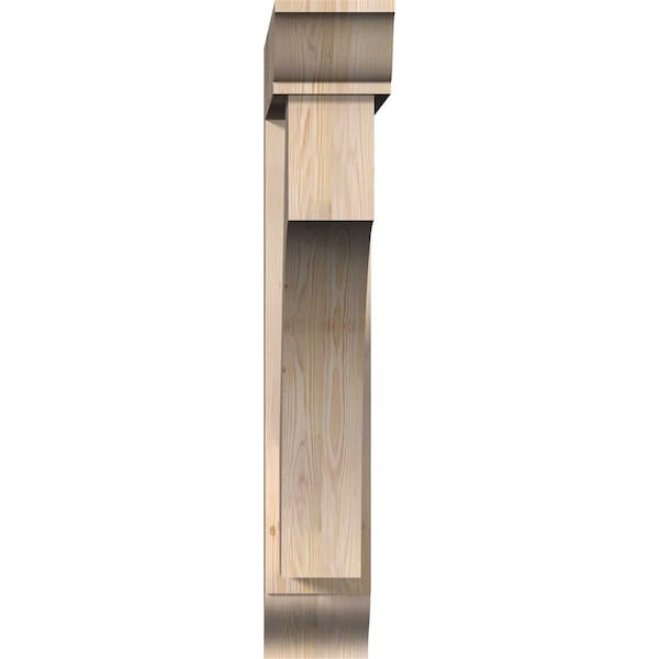 Westlake Traditional Smooth Bracket W/ Offset Brace, Douglas Fir, 7 1/2W X 38D X 44H